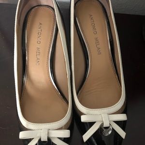 Antonio Melani black and Off White heel